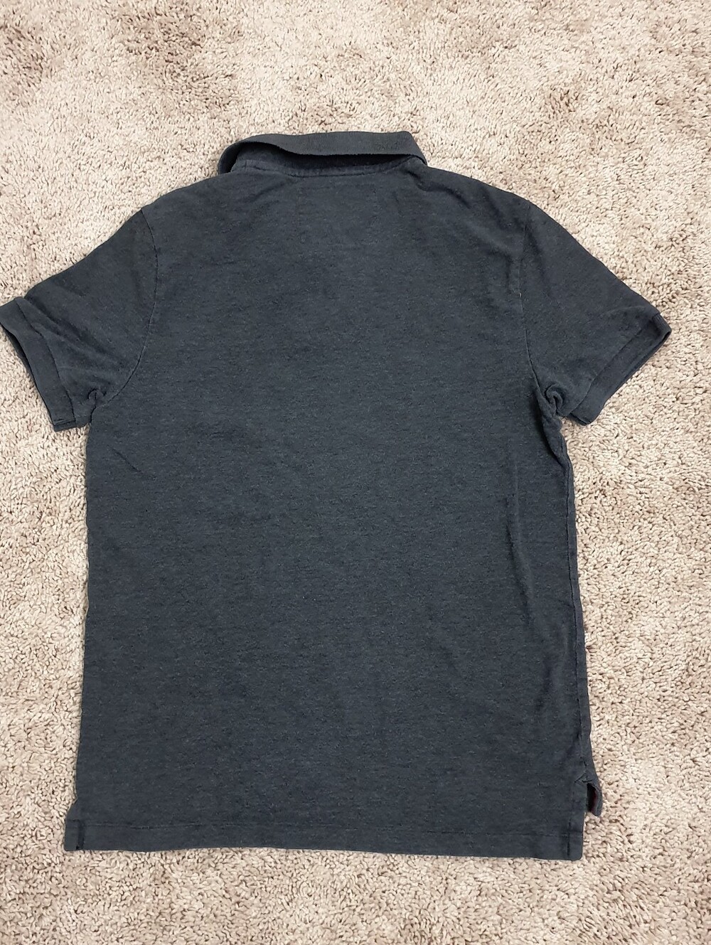Express T-Shirt Men's Size Small Collared Short Sleeve Color Black Buttons - Picture 6 of 7